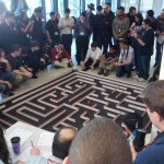MicroMouse (maze-solving) robot in action!